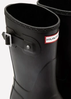 Hunter Original Short Wellingtons - Black -Horse Rider Shop hunter short welly black 4