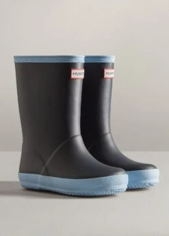 Hunter Kids First Insulated Wellingtons - Navy/Blue Frost