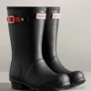 Childs Hunter Insulated Wellingtons - Black/Logo Red