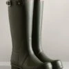 Hunter Mens Original Tall Wellington Boots - Dark Olive