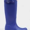 Hunter Womens Original Tall Wellington Boots - Bitter Indigo