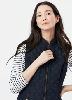 Joules Minx Diamond Quilted Gilet - Marine Navy -Horse Rider Shop joulesminxgiletnavy2rdy