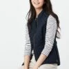 Joules Minx Diamond Quilted Gilet - Marine Navy
