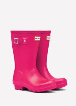 Childs Hunter Wellingtons - Bright Pink