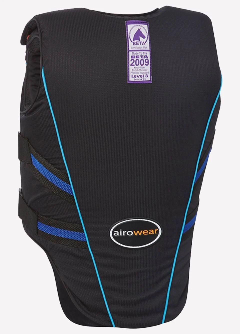 Airowear Junior Outlyne Body Protector - BETA 2018 Level 3 Labelled - Black/Turquoise 2 Airowear Junior Outlyne Body Protector - BETA 2018 Level 3 Labelled - Black/Turquoise - Image 2