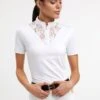 Holland Cooper Equestrian Lace Short Sleeve Base Layer - Ice White