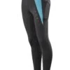 Legacy Ladies Winter Riding Tights - Black/Turquoise