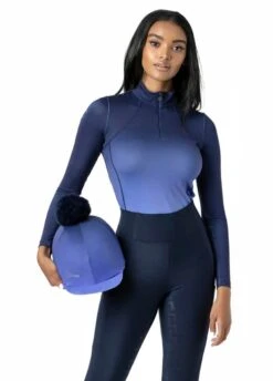 LeMieux Spectrum Base Layer - Navy/Bluebell -Horse Rider Shop lemieux baselayer spectrum bluebell 4rdy