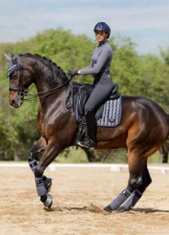 LeMieux Loire Classic Dressage Square - Twilight Grey -Horse Rider Shop lemieux dressage pad grey 3rdy