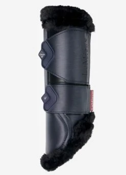 LeMieux Fleece Edged Mesh Brushing Boot - Twilight Navy -Horse Rider Shop lemieux fleece brush boot twilight navy 3rdy