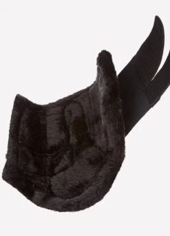 LeMieux Fleece Lined Brushing Boots - Black -Horse Rider Shop lemieux fleece brushing blk 2