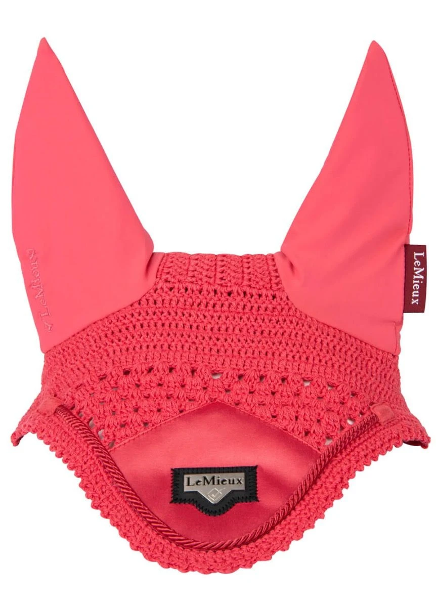 LeMieux Loire Fly Hood - Papaya 2 LeMieux Loire Fly Hood - Papaya - Image 2