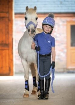 LeMieux Mini Polo Shirt - Bluebell -Horse Rider Shop lemieux mini polo bluebell 4rdy