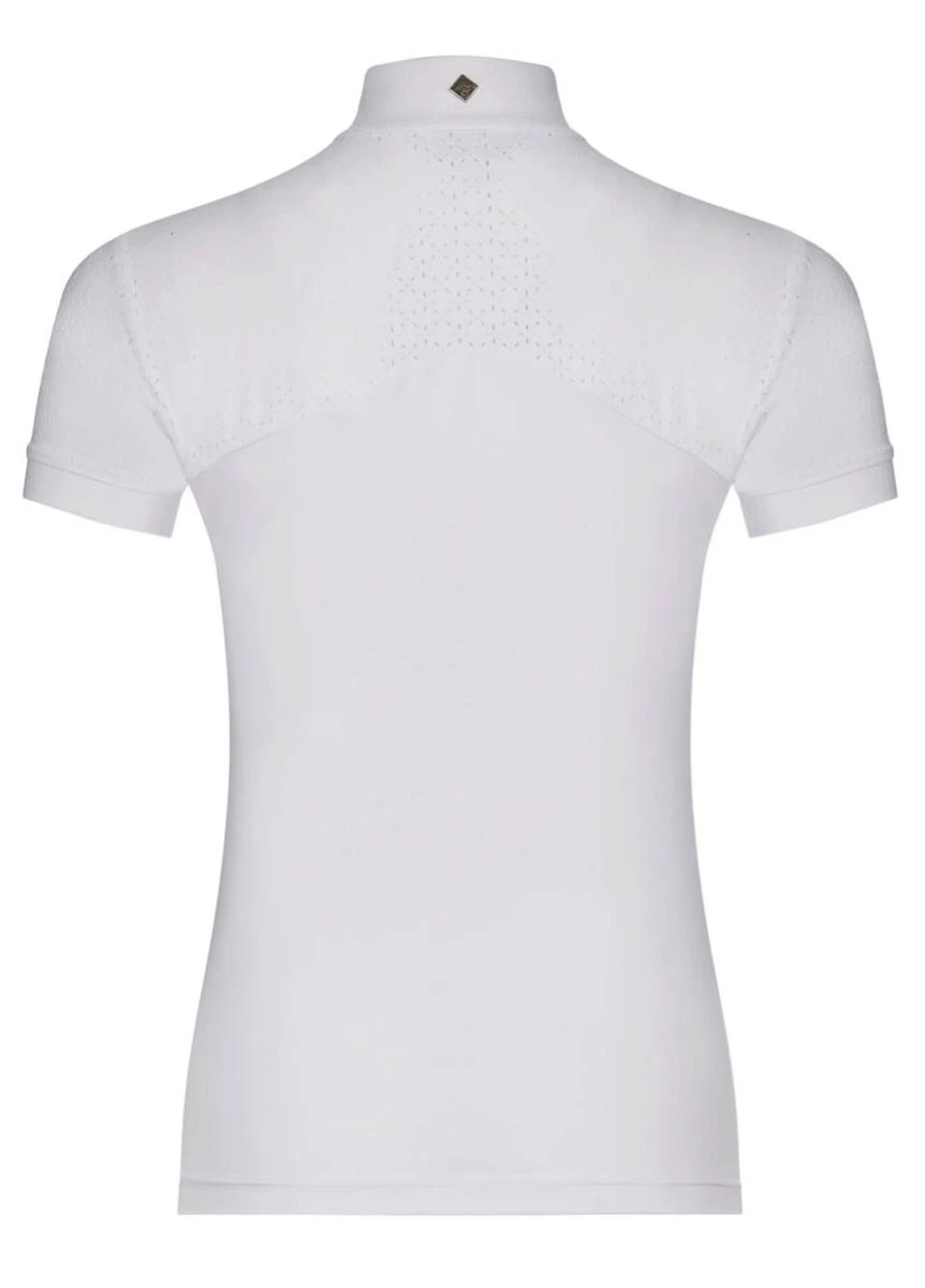 LeMieux Olivia Short Sleeve Show Shirt - White 4 LeMieux Olivia Short Sleeve Show Shirt - White - Image 4