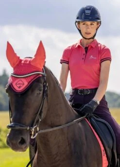 LeMieux Polo Shirt - Papaya -Horse Rider Shop lemieux polo shirt papaya 4rdy