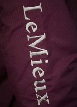Team LeMieux Waterproof Crew Jacket - Burgundy -Horse Rider Shop lemieux waterproof burgundy 4