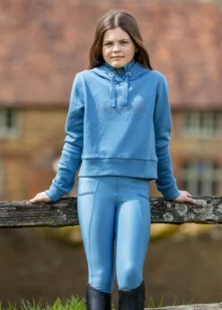 LeMieux Young Rider Cropped Hoodie - Ice Blue -Horse Rider Shop lemieux youth breech ice blue 3rdy 1