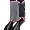LeMieux Carbon Mesh Wrap Boots - Grey/Watermelon