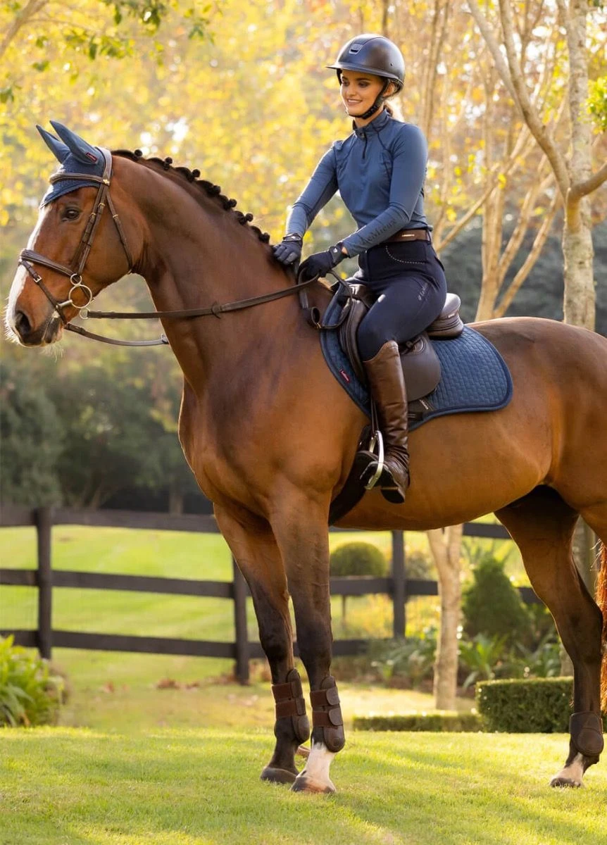 LeMieux Suede CC Square - Atlantic 2 LeMieux Suede CC Square - Atlantic - Image 2