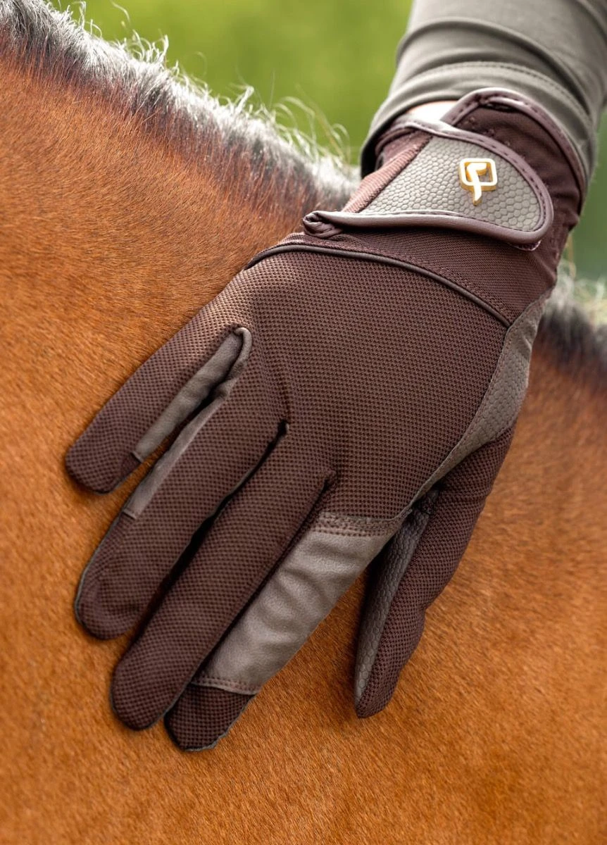 LeMieux Pro Mesh Glove - Brown 2 LeMieux Pro Mesh Glove - Brown - Image 2