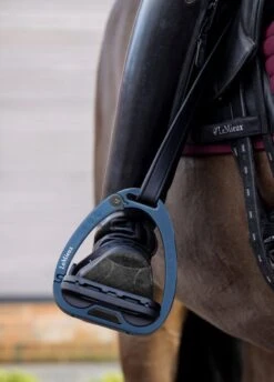 LeMieux Vector Balance Stirrups - Navy -Horse Rider Shop lm vector navy 3rdy