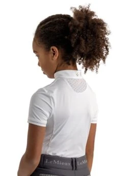 LeMieux Young Rider Belle Show Shirt - White -Horse Rider Shop lmbellewhite2rdy