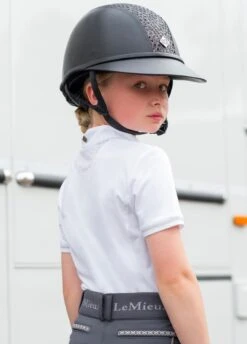 LeMieux Young Rider Belle Show Shirt - White -Horse Rider Shop lmbellewhite3rdy