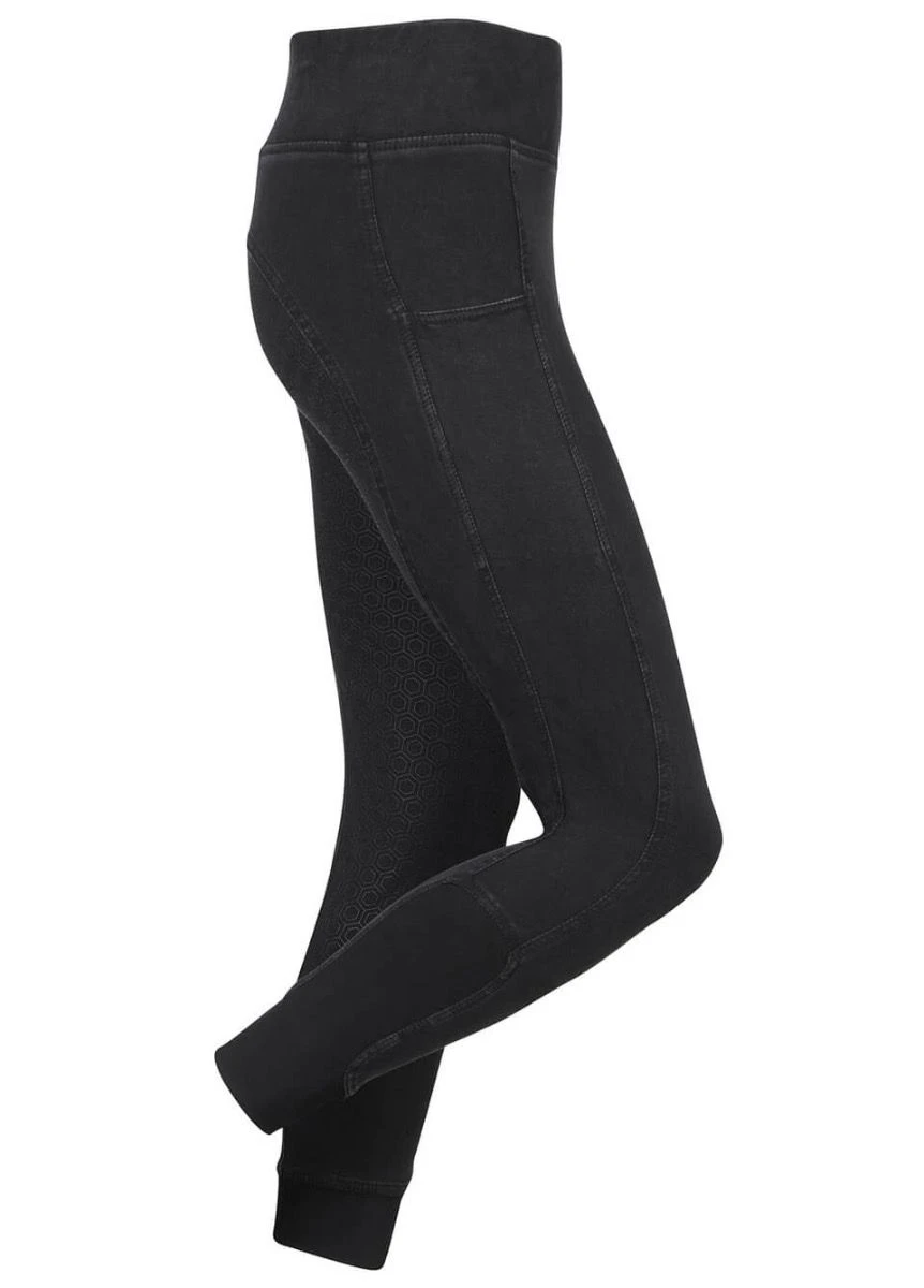 LeMieux Seamless Denim Pull On - Black 2 LeMieux Seamless Denim Pull On - Black - Image 2