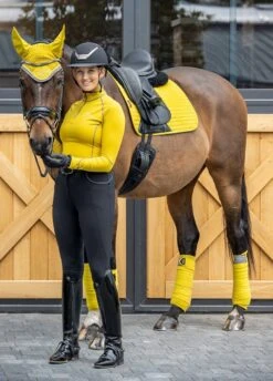 LeMieux Suede Dressage Square - Dijon -Horse Rider Shop lmdressdijon4rdy