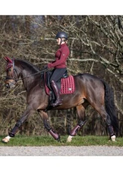 LeMieux Fleece Brushing Boots - Rioja -Horse Rider Shop lmfleecebootrioja6rdy