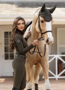 LeMieux Classic Fly Hood - Oak -Horse Rider Shop lmflyoodoak3rdy