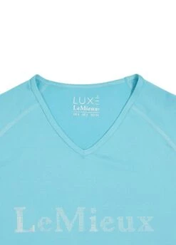LeMieux Luxe T-Shirt - Azure -Horse Rider Shop lmluxeshirtazurerdy