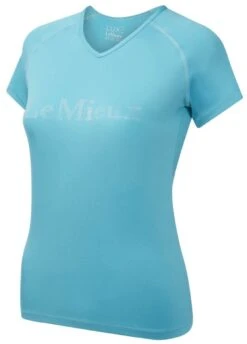 LeMieux Luxe T-Shirt - Azure -Horse Rider Shop lmluxetshirtazure4rdy