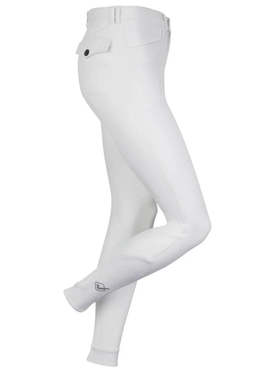 LeMieux Monsieur Mens Breeches - White 2 LeMieux Monsieur Mens Breeches - White - Image 2