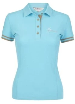 LeMieux Polo Shirt - Azure -Horse Rider Shop lmpoloazure5rdy copy