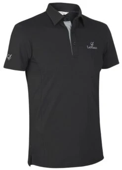 LeMieux Monsieur Mens Polo Shirt - Black -Horse Rider Shop lmpoloblack3rdy