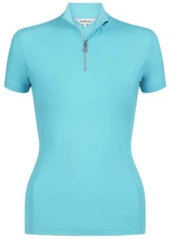 LeMieux ActiveWear Short Sleeve Base Layer - Azure -Horse Rider Shop lmshortbaseazure6rdy