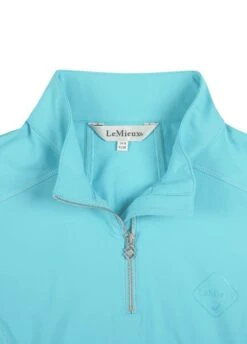 LeMieux ActiveWear Short Sleeve Base Layer - Azure -Horse Rider Shop lmshortbaseazurerdy
