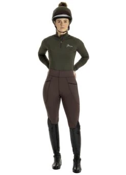 LeMieux Winter Pull On Seamless Breech - Brown -Horse Rider Shop lmslessbreechbrown4rdy