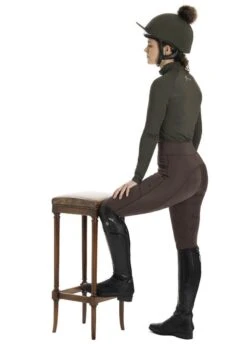 LeMieux Winter Pull On Seamless Breech - Brown -Horse Rider Shop lmslessbreechbrown5rdy