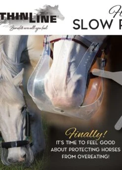 KM Elite ThinLine Flexible Filly Grazing Muzzle - Clear -Horse Rider Shop muzzlebreatheadrdy