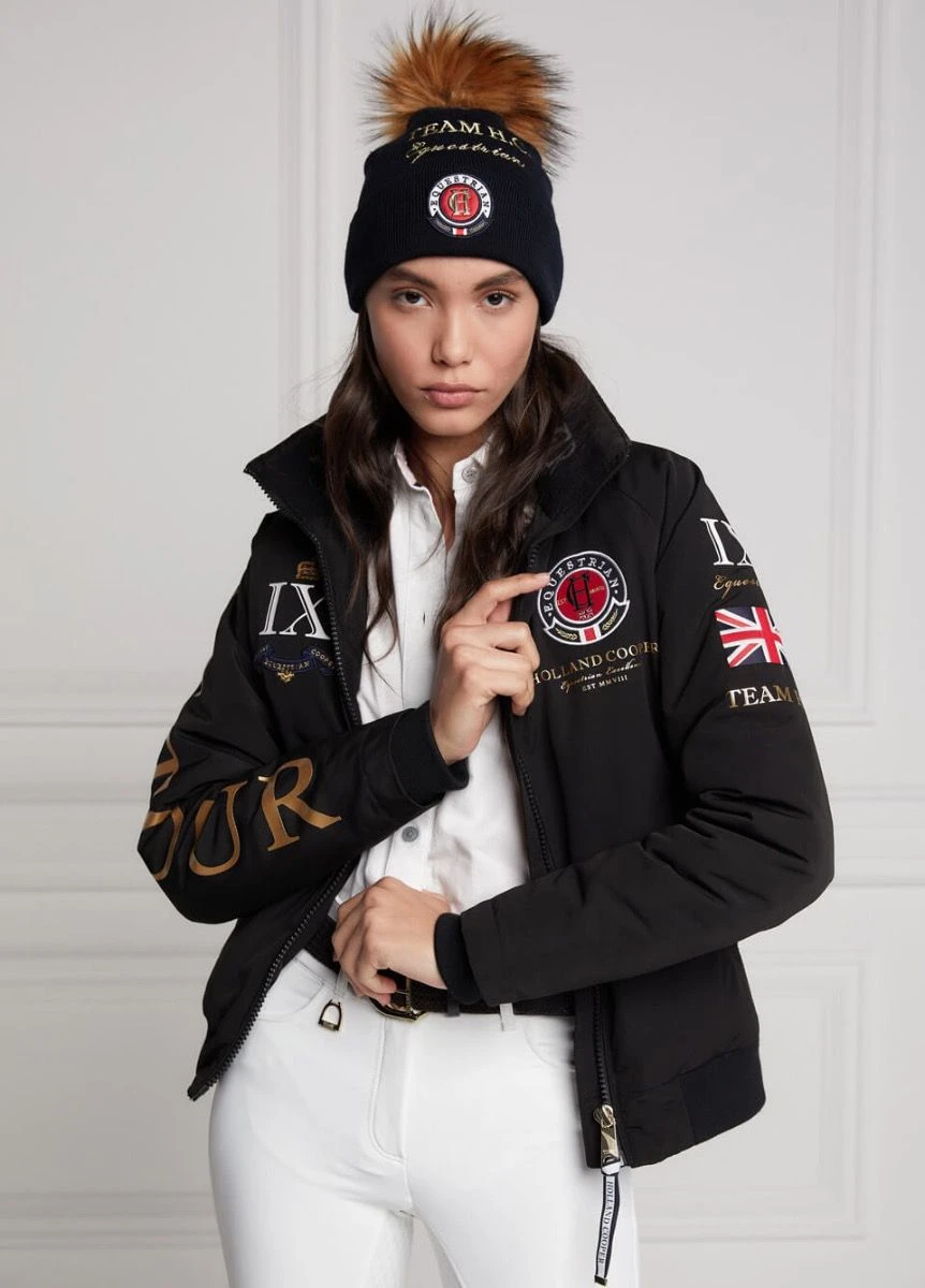 Holland Cooper Equestrian Team HC Jacket - Black 2 Holland Cooper Equestrian Team HC Jacket - Black - Image 2