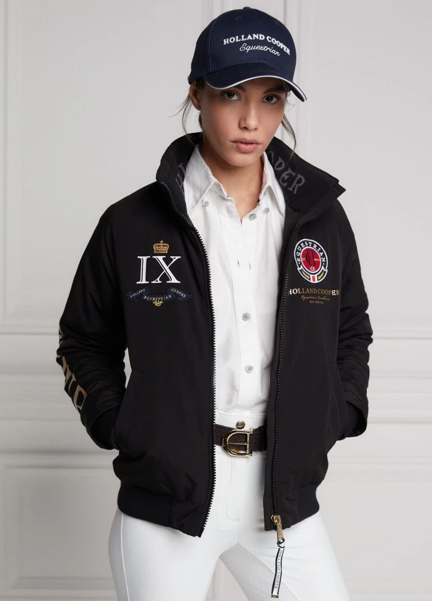 Holland Cooper Equestrian Team HC Jacket - Black 4 Holland Cooper Equestrian Team HC Jacket - Black - Image 4