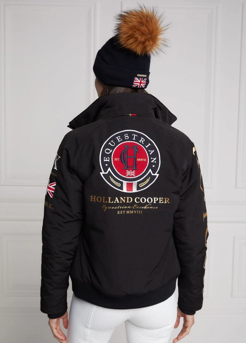 Holland Cooper Equestrian Team HC Jacket - Black 7 Holland Cooper Equestrian Team HC Jacket - Black - Image 7