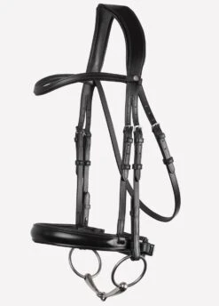 Montar Normandie Eco-Leather Dressage Bridle - Black 5 Montar Normandie Eco-Leather Dressage Bridle - Black -Horse Rider Shop normandie1