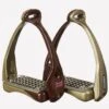 Acavallo Opera Stirrups - Brown/Gold