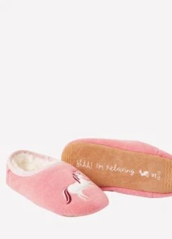 Joules Junior Slippet Felt Mule Slippers - Pink Unicorn -Horse Rider Shop pinkunicorn5 1