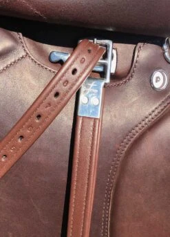 Prestige Stirrup Leathers - Non-stretch - Tobacco -Horse Rider Shop prestigebrown3