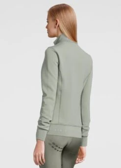 PS Of Sweden Faith Zip Sweater - Thyme -Horse Rider Shop psfaiththyme2rdy