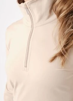 PS Of Sweden Grace Half Zip Sweater - Latte -Horse Rider Shop psgracelatte3rdy